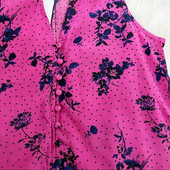 REVOLVE Sanctuary Pink Floral Split Back Top - Picture 5 of 7